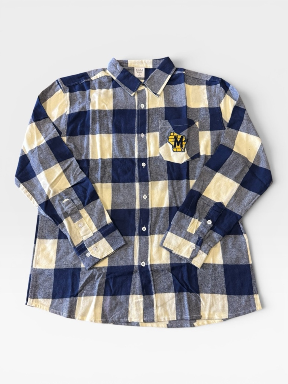 2021 Milwaukee Brewers Stadium Giveaway (SGA) Flannel Shirt